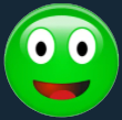 Green face